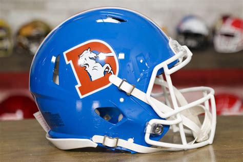 Denver Broncos Riddell Speed Authentic Helmet - 1975-1996 Throwback ...