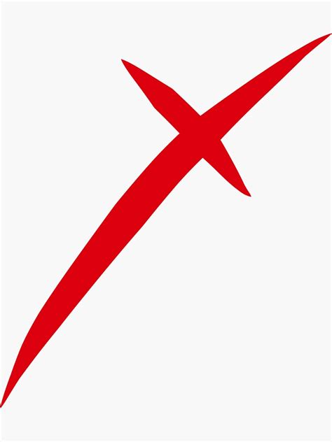 "A Red "X"" Sticker by Eriar | Redbubble