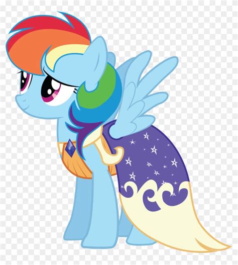 Rainbow Dash Pretty - My Little Pony Rainbow Dash Dress, HD Png Download - 866x923(#108570 ...