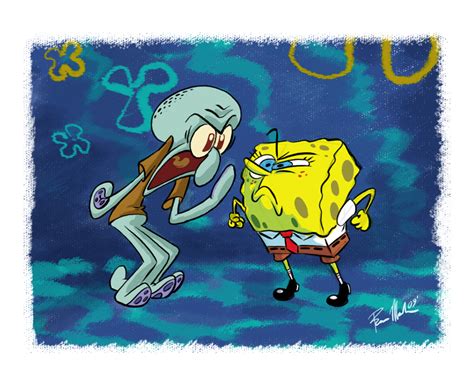 Spongebob Vs. Squidward by embrio on DeviantArt