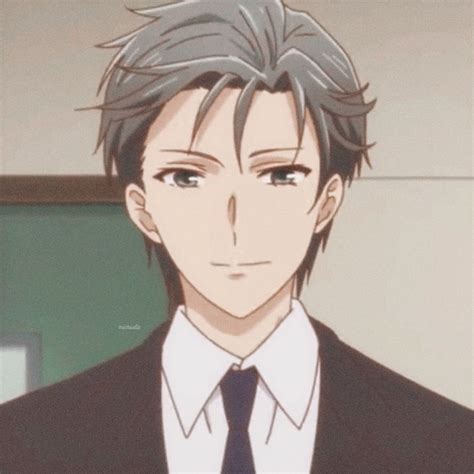 an anime character wearing a suit and tie