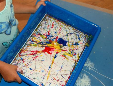 Marble Painting - Ms. Stephanie's Preschool