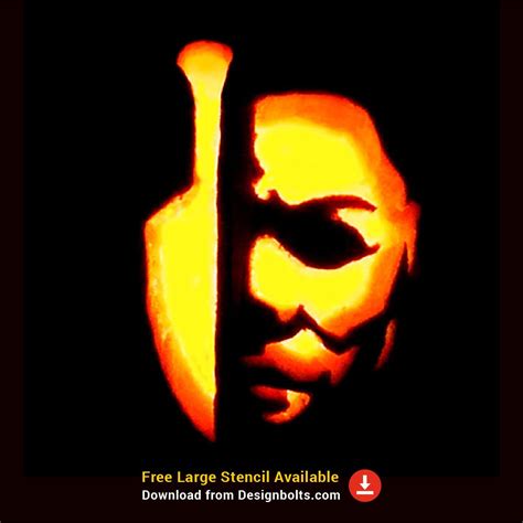 Michael Myers Pumpkin Carving Template