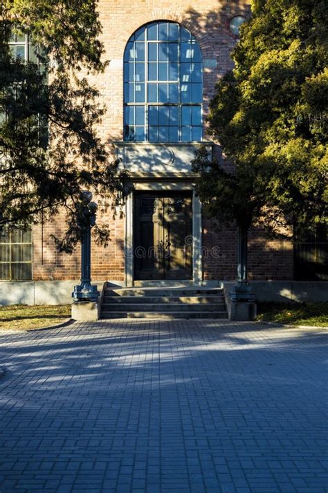 A Gate of Library in Tsinghua University Stock Image - Image of brick ...