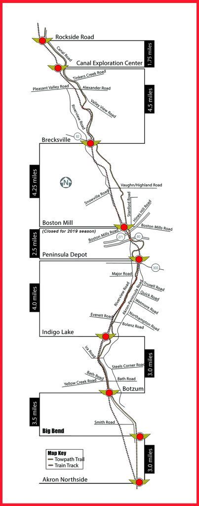 Cuyahoga Valley Scenic Railroad Route Map