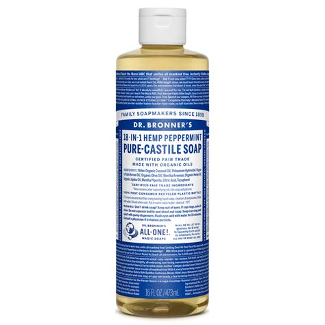 Dr. Bronner's Organic Pure Castile Liquid Soap Peppermint reviews in ...