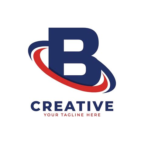 Premium Vector | Corporation Letter B Logo With Creative Circle Swoosh ...