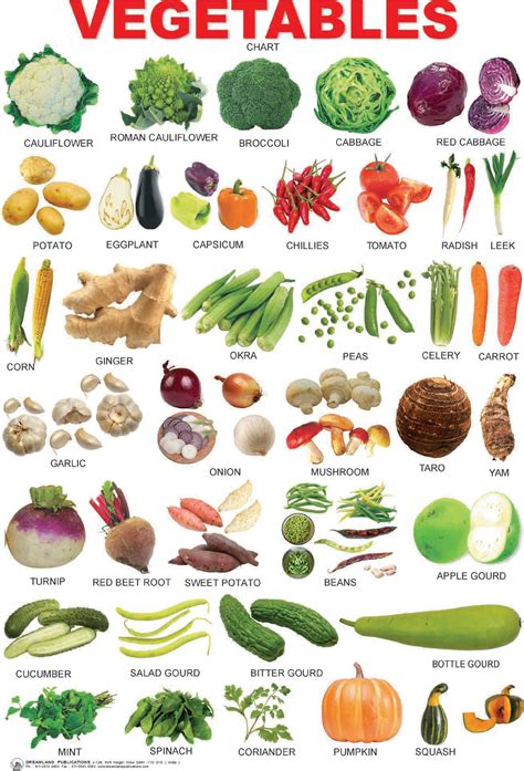 Vegetables chart. | Vegetable chart, Healthy recipes, List of vegetables