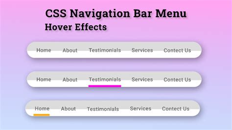 Create CSS Navigation Bar Menu Hover Design Figma | Figma