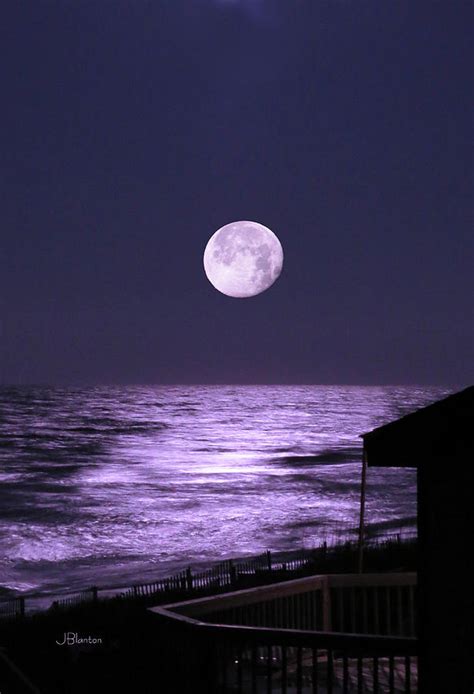 Moonlight over the ocean Photograph by Jane Blanton