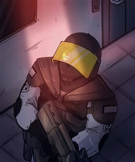 Another Facility Guard drawn by Peri_pericote. (Source in the comments) : r/SCP