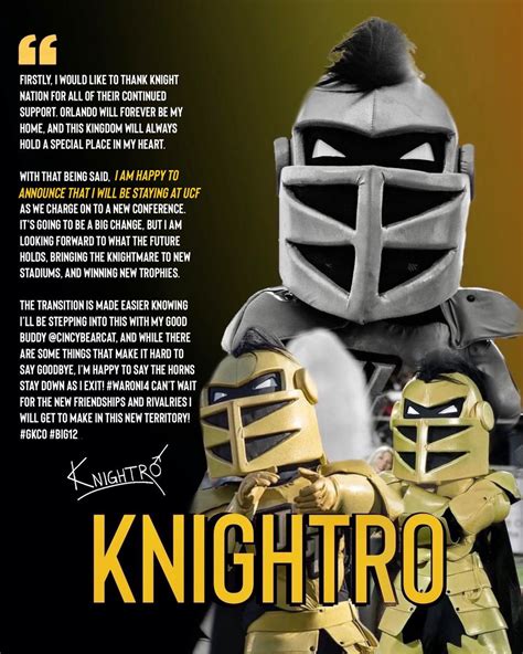 Knightro on Twitter: "🚨 Update for Knight Nation 🚨"