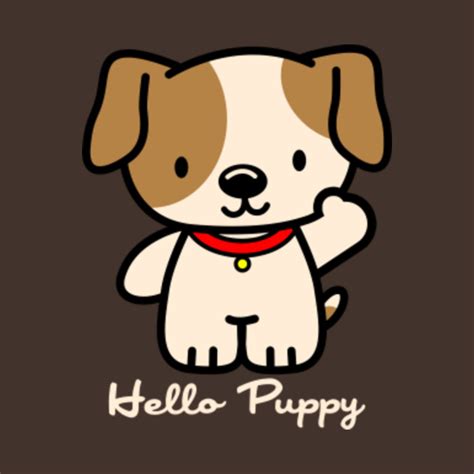 Hello Puppy - Cute Dogs - T-Shirt | TeePublic