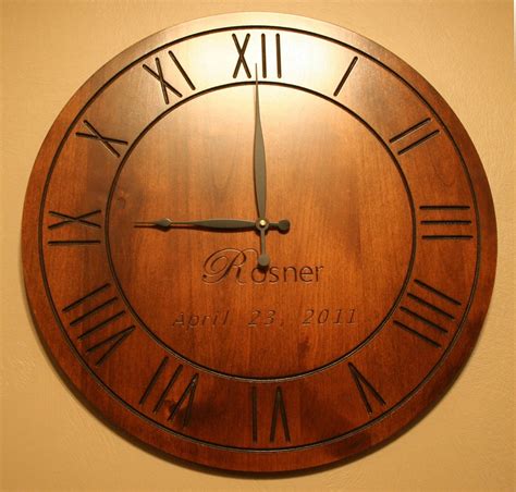 Customize Your OWN Clock Custom Engraved Wood Clock