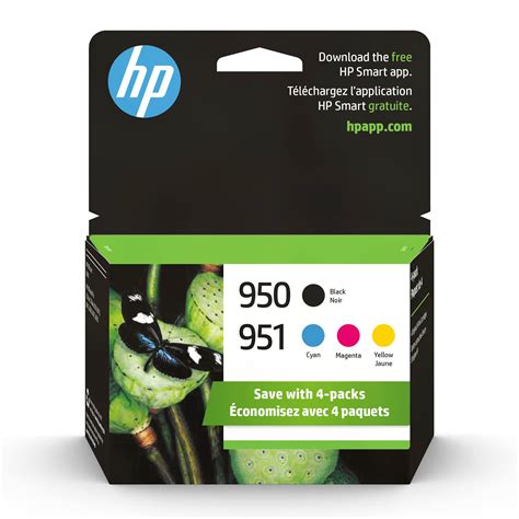 Buy HP 950 Black/951 Cyan,Magenta,Yellow Ink Cartridges (4-pack ...