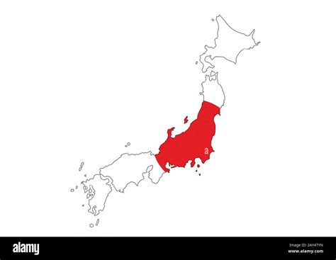 japan flag map Stock Photo - Alamy