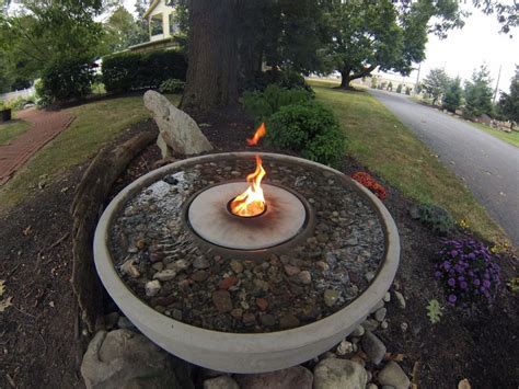 Fire Fountain Water Feature | Water features, Outdoor fire pit ...