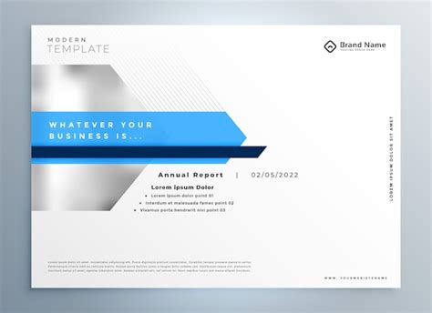 Free Vector | Elegant blue modern business presentation template design