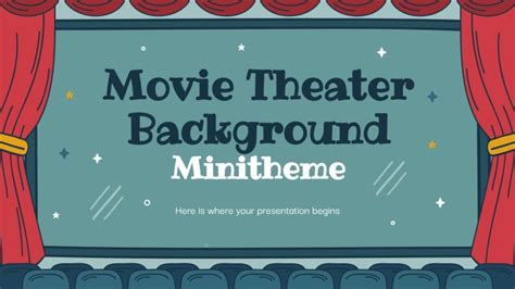 Movie Theater Background Minitheme