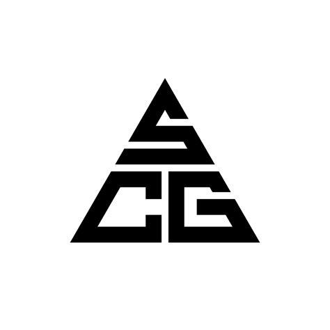 SCG triangle letter logo design with triangle shape. SCG triangle logo ...