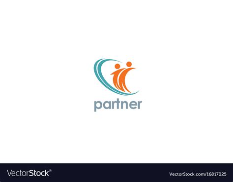 Partner logo Royalty Free Vector Image - VectorStock