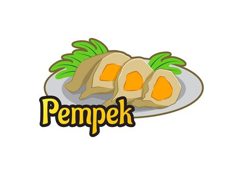 Palembang's pempek vector logo template. Vector illustration 5218447 Vector Art at Vecteezy