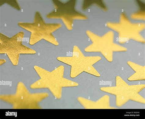 Gold star stickers Stock Photo - Alamy