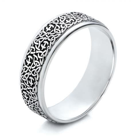 Men's Engraved Wedding Band #101052 - Seattle Bellevue | Joseph Jewelry