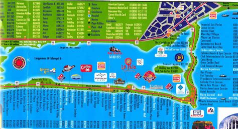 Cancun Attractions Map