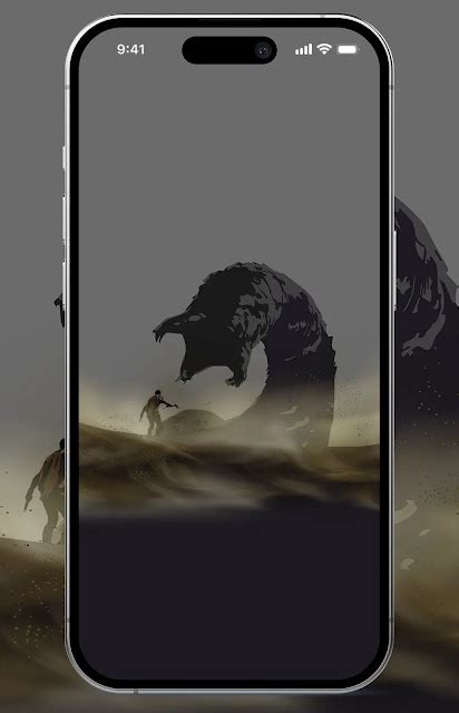 Dune Sandworm 4K wallpaper for Phone