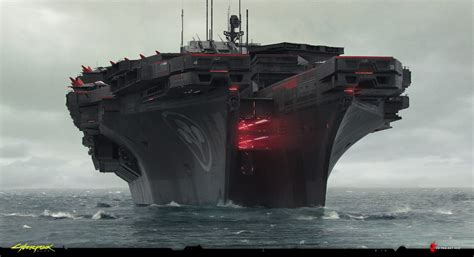 Explore the Amazing Arasaka Aircraft Carrier Concept from Cyberpunk 2077