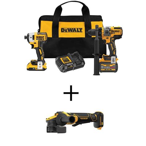 DEWALT 20V MAX Cordless Brushless Hammer Drill/Driver Combo Kit with ...