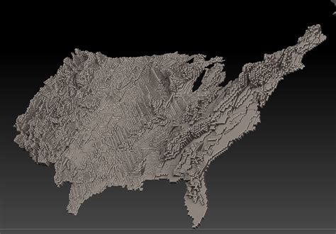 ArtStation - relief map of the united states of america | Resources