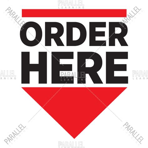 Order Here Signage | Order Here sticker & posters | sticker & posters for hotel & restaurants