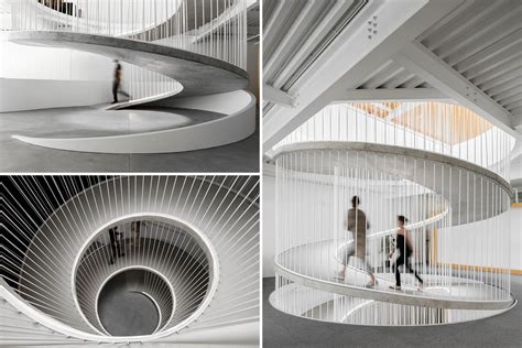 Instead Of Stairs, A Spiraling Ramp Was Designed For This Office Building