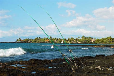 Shore fishing on the Big Island of Hawaii