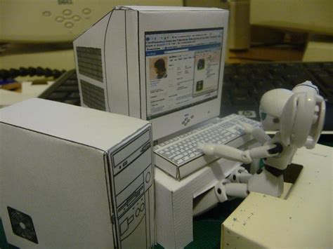 Papercraft Computer by zhanli on DeviantArt