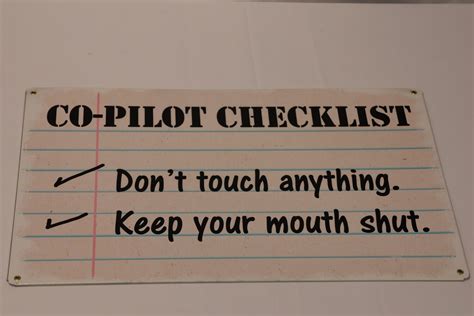 CO-PILOT CHECKLIST PTSB313