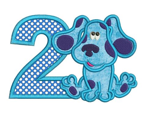 Blues Clues nd Birthday Full Applique Design | Blues clues, Applique ...