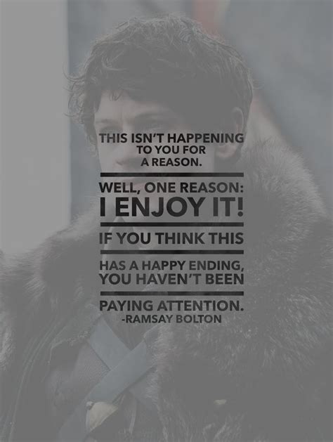 game of thrones character quote • ramsay bolton | Ramsay bolton, Character quotes, Bolton