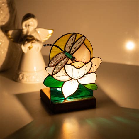 Dragonfly stained glass table decorations living room decor ideas ...