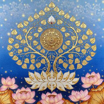 Best Buddhist Bodhi Tree Painting For Sale | Royal Thai Art