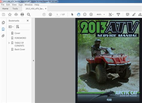 2013 Arctic Cat 450 ATV Service Manual - PDF DOWNLOAD - HeyDownloads ...