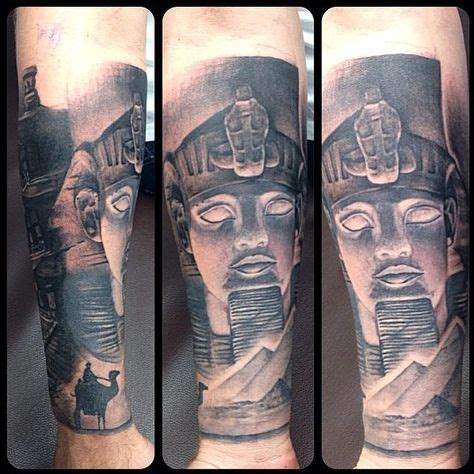 Sphinx tattoo - part of a landmarks sleeve in progress by Greg Kun ...