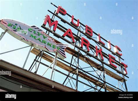 public market and city fish market, Seattle, USA Stock Photo - Alamy