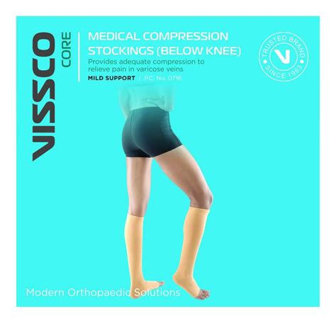 Buy Vissco Medical Below Knee Compression Stockings - Large at best price online in India|Smart ...