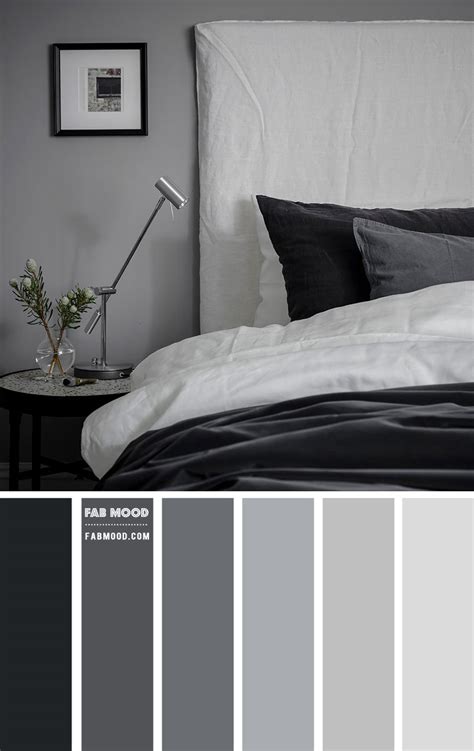 Black and Grey Bedroom Color Scheme