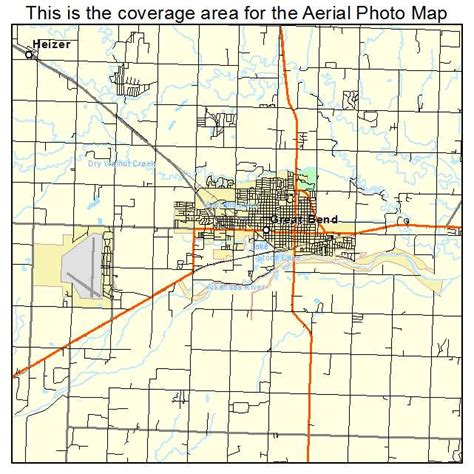 Aerial Photography Map of Great Bend, KS Kansas