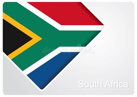 South African Flag Design Background. Vector Illustration. Stock Vector ...