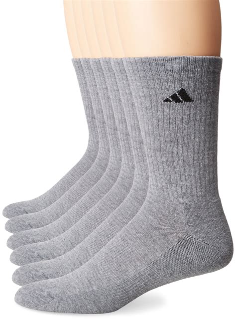 ADIDAS Agron Crew Socks Men's Athletic Sport Gray Size Shoe: 6-12, 6-Pair Pack 716106803406 | eBay